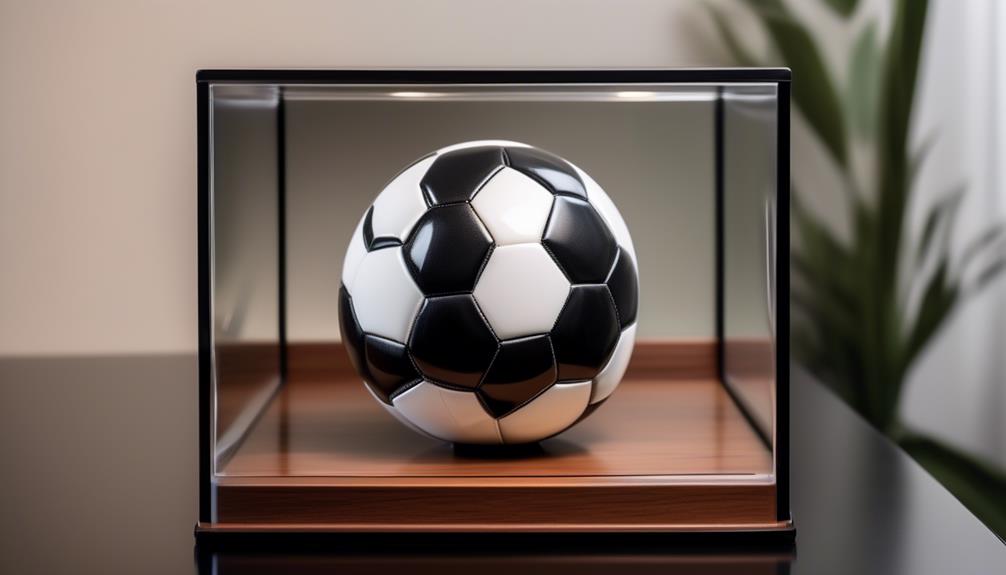 affordable display cases for soccer balls