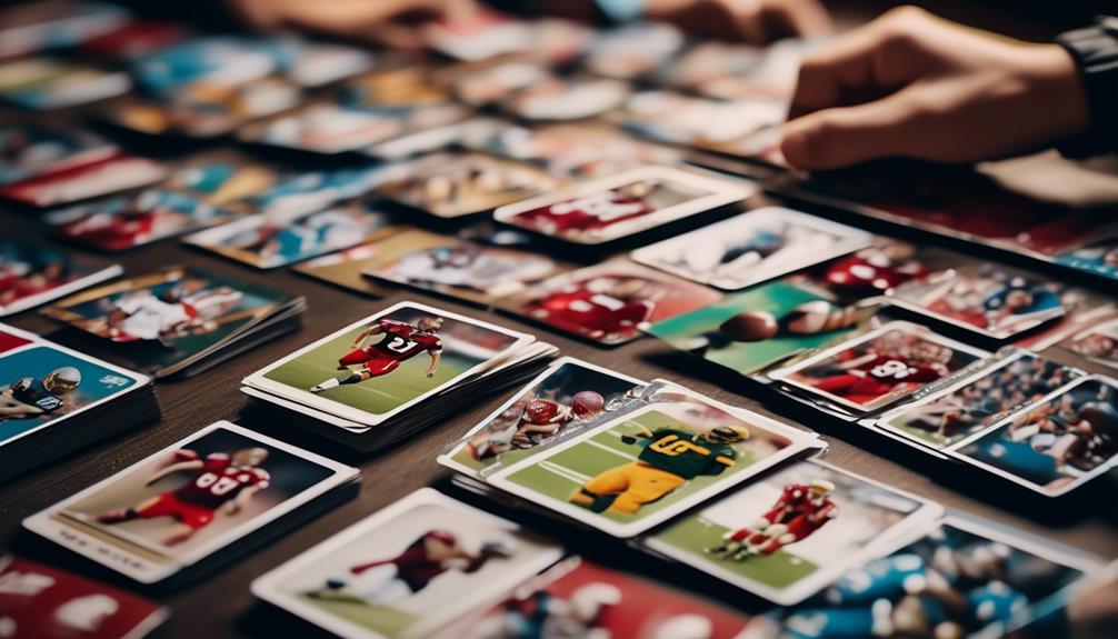 choosing football card players