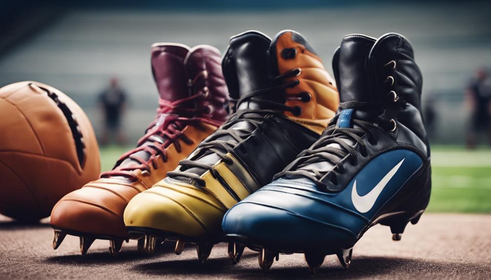 choosing high football cleats