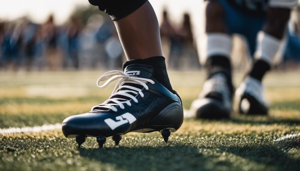 choosing high football cleats