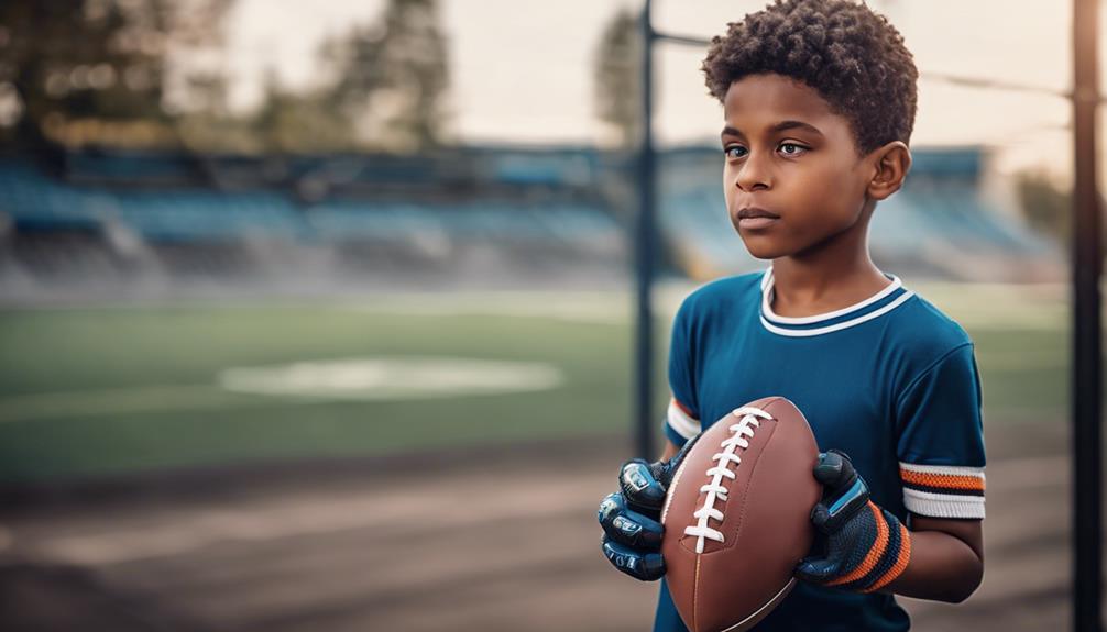 youth football glove selection